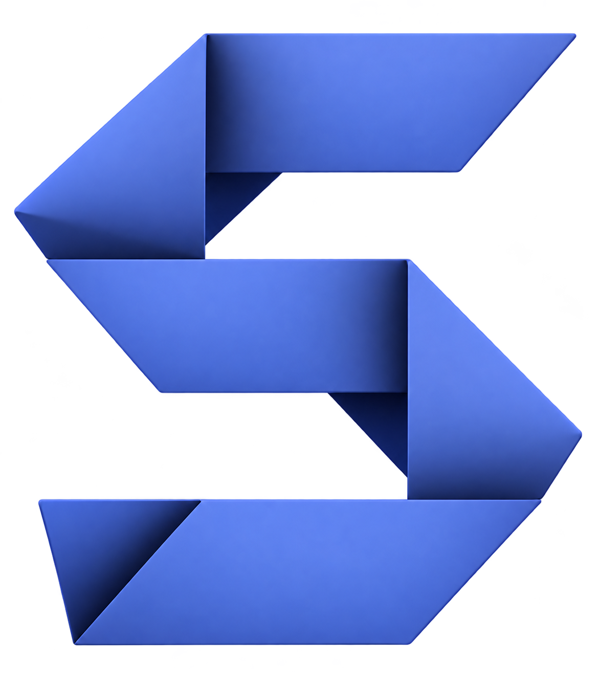 Refined Store4 S with dimensional blue-violet ribbon folds