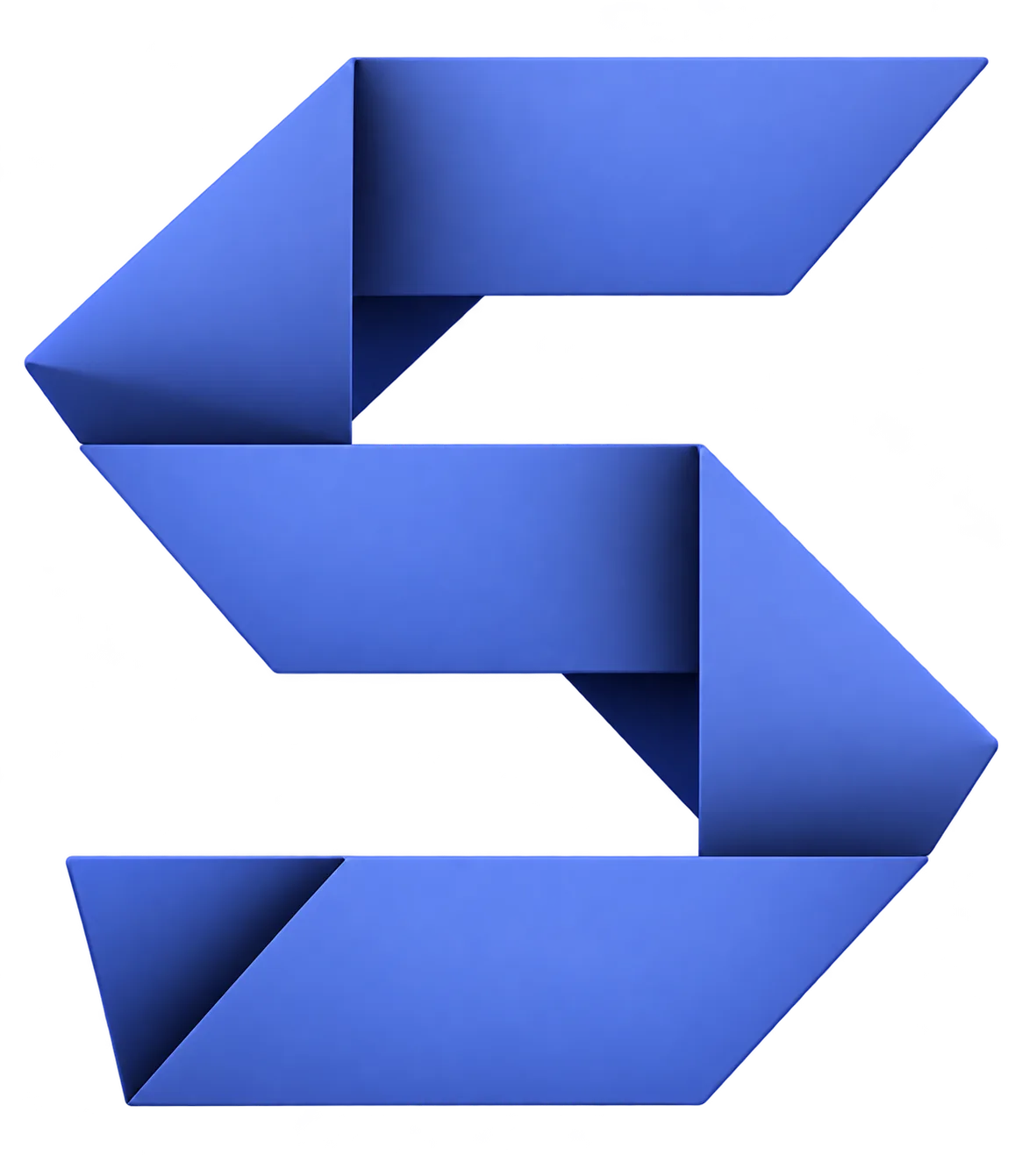 Refined Store4 S with dimensional blue-violet ribbon folds